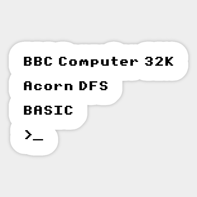 BBC Micro Splash Screen Sticker by onekdesigns